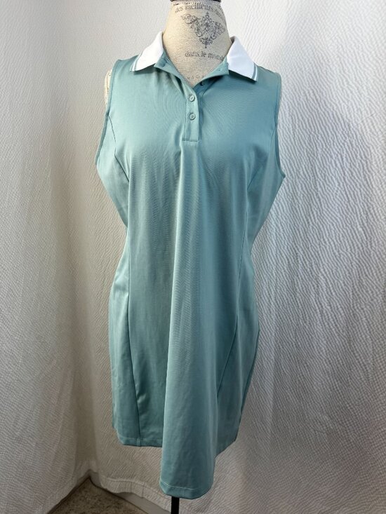 Tommy Bahama Dresses & Skirts - Tommy Bahama Golf Tennis Dress Aqua Blue Sleeveless Polo Stretch Size M